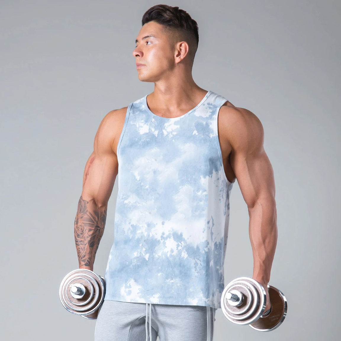 Men's Bodybuilding Gym Sleeveless Vest Outdoor Workout Tank