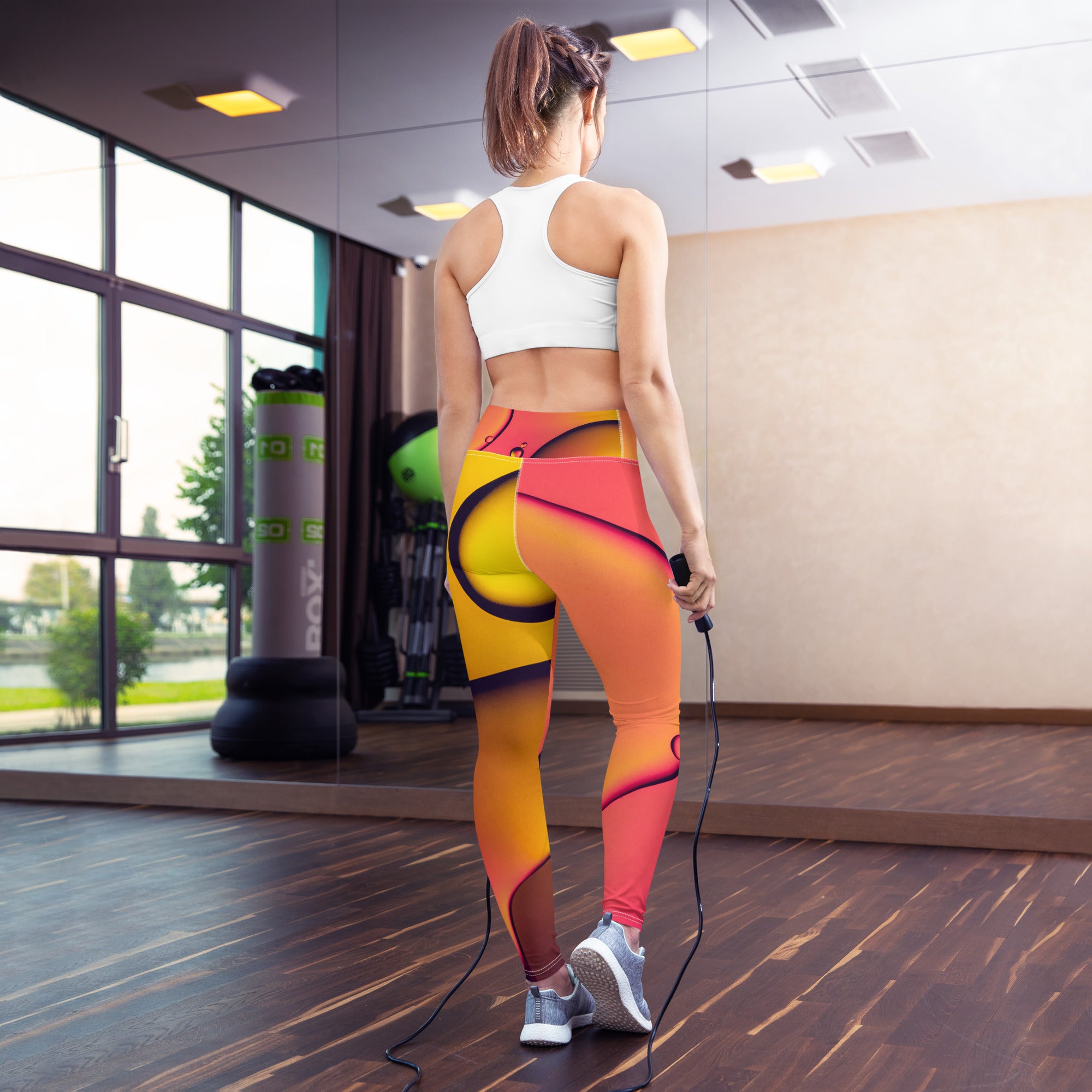 Women's Printed Workout Training Leggings Gym Sports