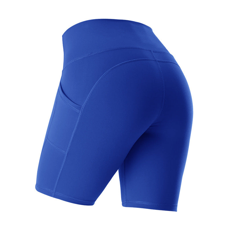 Women High Waist Tight Gym Workout Running Shorts